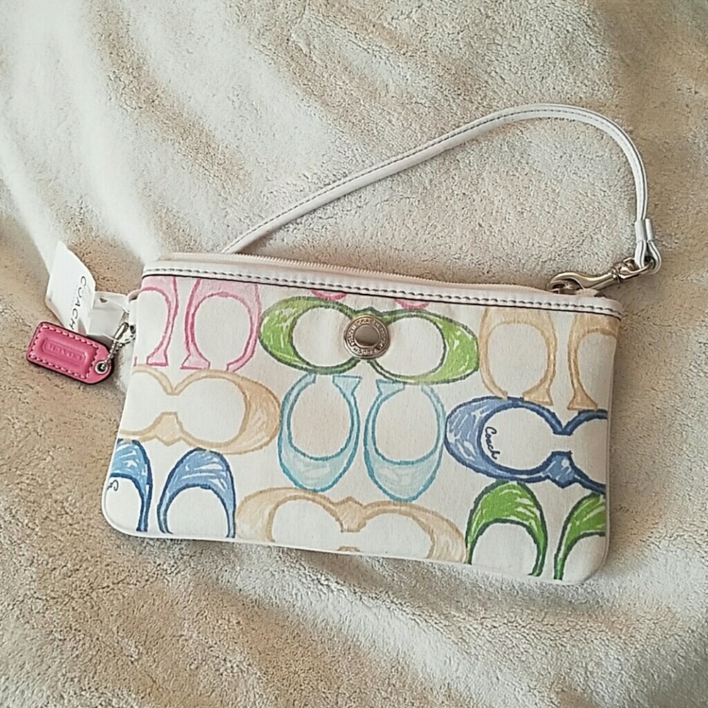 NEW! Coach//Hampton Scribble Signature Wri…